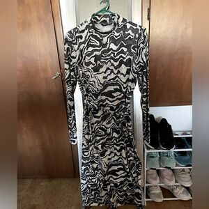 SheIn Zebra Print Bodycon NWOT